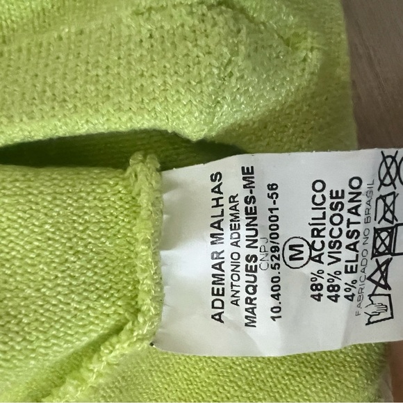 Lime Green Crochet Cutout  Maxi Dress Size Medium - Picture 10 of 10